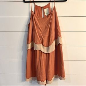 Anthropologie Auburn Scalloped Romper